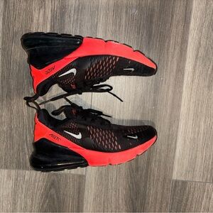 Nike Air Max 270 Men's Black and Red Shoes